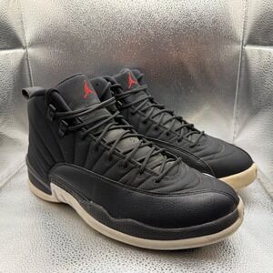 Size 10 Air Jordan 12 Retro Winter Winterized Black Mens Sneakers 130690-004